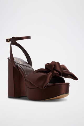 Sandali con tacco platform Luscious - Marrone