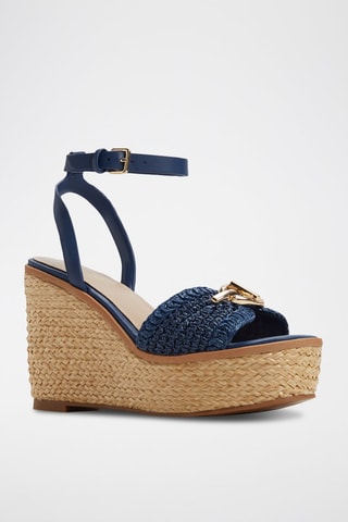 Sandali con zeppa Ybylin - Navy