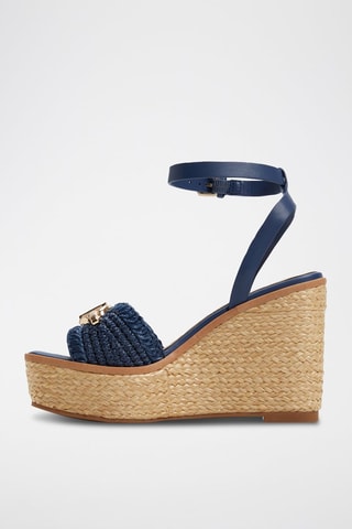 Sandali con zeppa Ybylin - Navy