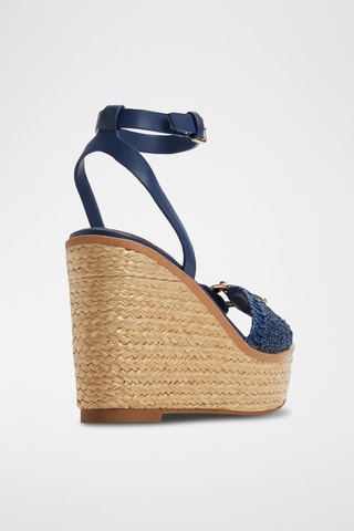 Sandali con zeppa Ybylin - Navy