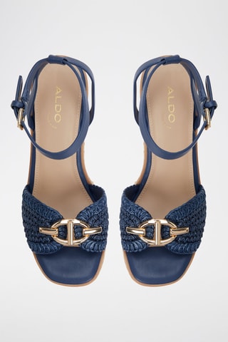 Sandali con zeppa Ybylin - Navy
