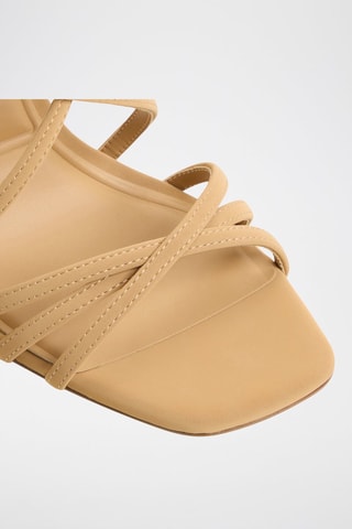 Sandali alla schiava con tacco Talyia - Beige