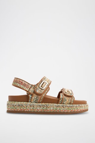 Sandali platform Sunhaven - Marrone