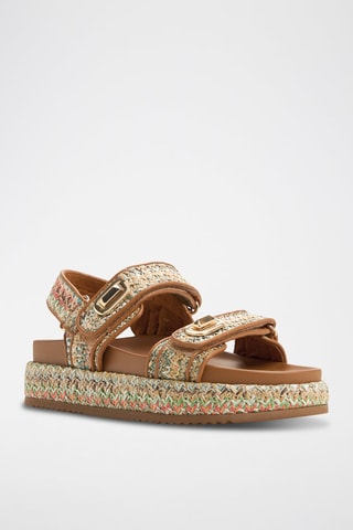 Sandali platform Sunhaven - Marrone