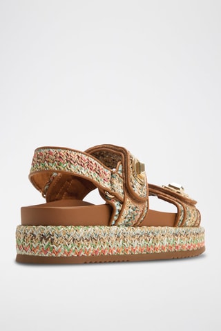 Sandali platform Sunhaven - Marrone