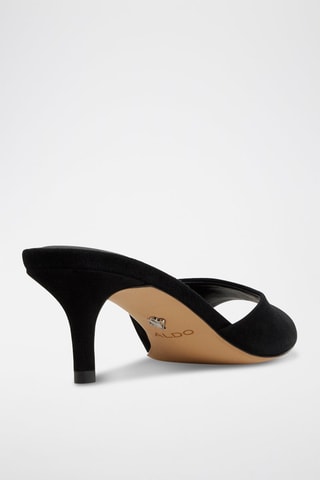 Sandali con tacco in pelle Benalden - Nero