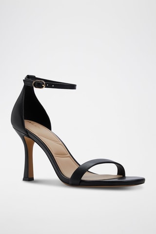 Sandali con tacco in pelle Dralethiel - Nero
