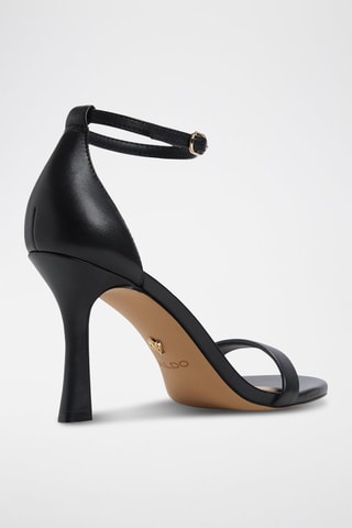 Sandali con tacco in pelle Dralethiel - Nero