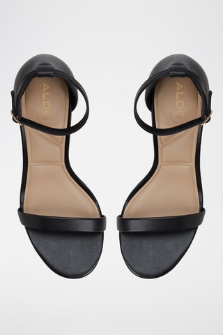 Sandali con tacco in pelle Dralethiel - Nero