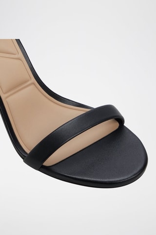 Sandali con tacco in pelle Dralethiel - Nero