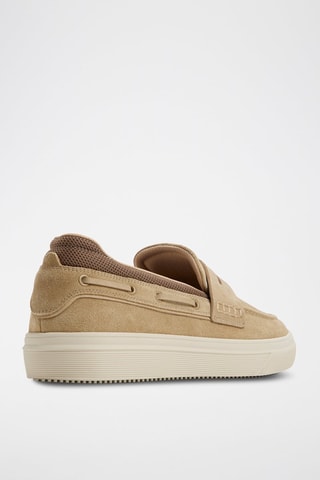 Mocassini in pelle scamosciata Seafarer - Taupe