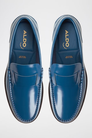 Mocassini in pelle Tides - Blu