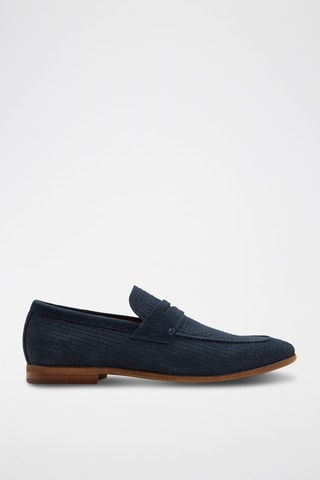 Mocassini in pelle scamosciata Giles - Navy