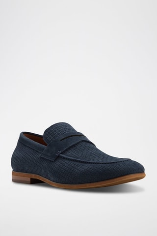 Mocassini in pelle scamosciata Giles - Navy
