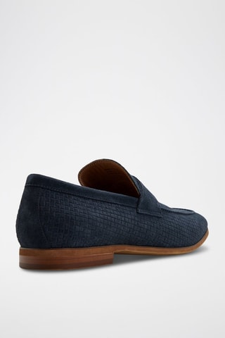 Mocassini in pelle scamosciata Giles - Navy