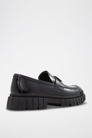 Mocassini platform in pelle Wes - Nero