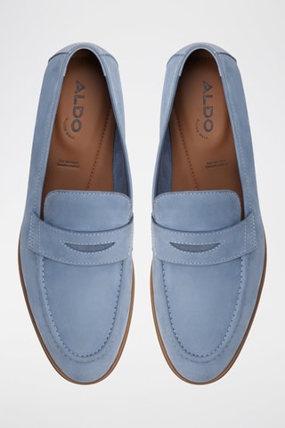 Mocassini in pelle scamosciata Journey - Azzurro