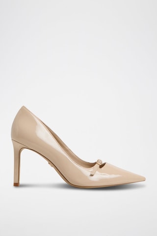 Décolleté in vernice Merla - Beige