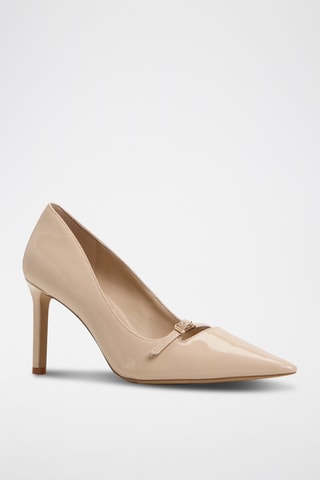 Décolleté in vernice Merla - Beige
