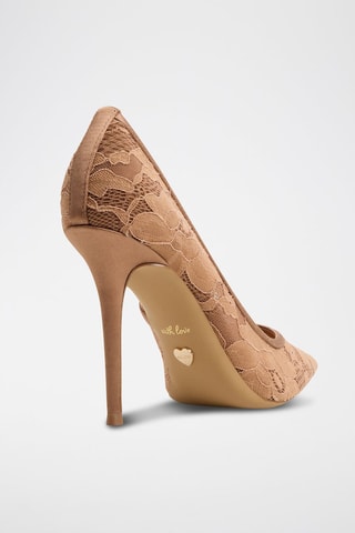 Décolleté en pizzo Starrla - Marrone chiaro