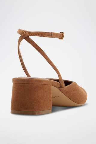 Décolleté in pelle scamosciata Elianie - Marrone