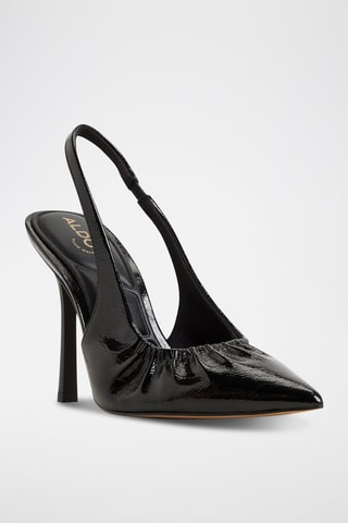 Décolleté in vernice Mystie - Nero