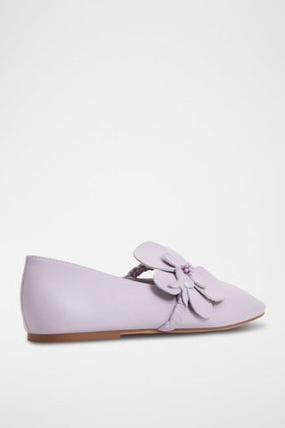 Ballerine in pelle Floralina - Lilla