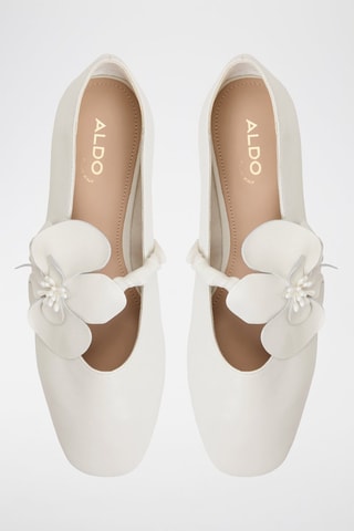 Ballerine in pelle Floralina - Bianco
