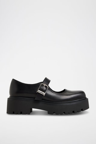 Scarpe baby platform in pelle Arigon - Nero