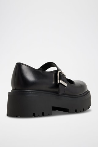 Scarpe baby platform in pelle Arigon - Nero