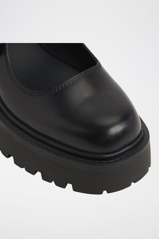 Scarpe baby platform in pelle Arigon - Nero