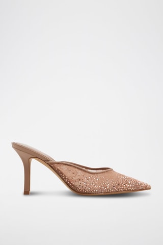 Ciabatte con tacco Gamila - Marrone chiaro