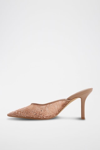 Ciabatte con tacco Gamila - Marrone chiaro