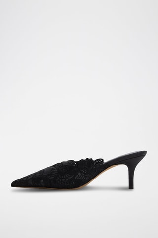 Ciabatte con tacco Galina - Nero