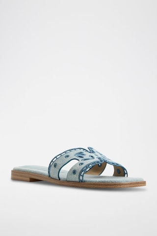 Ciabatte in jeans Itsandal - Azzurro