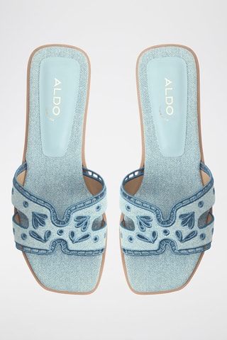 Ciabatte in jeans Itsandal - Azzurro