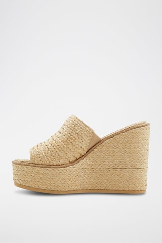 Ciabatte con zeppa Midsommar - Beige