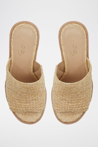 Ciabatte con zeppa Midsommar - Beige