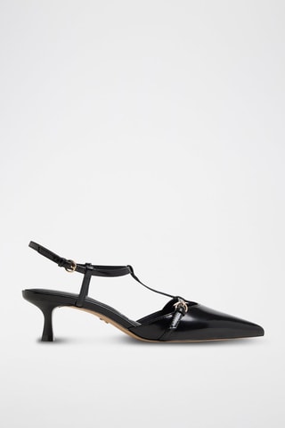 Mary Jane con tacco in vernice Galatrix - Nero