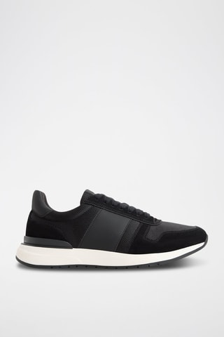 Sneakers in pelle scamosciata Robben - Nero