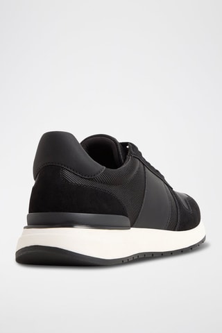 Sneakers in pelle scamosciata Robben - Nero