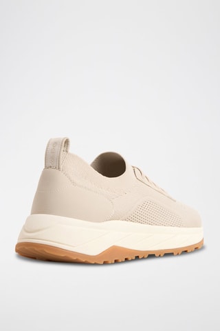 Sneakers in pelle Zayd - Beige