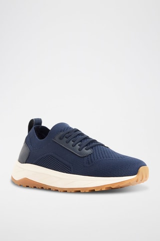 Sneakers in pelle Zayd - Navy