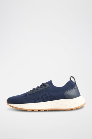 Sneakers in pelle Zayd - Navy