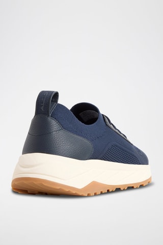 Sneakers in pelle Zayd - Navy