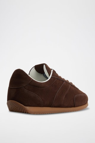 Sneakers in pelle Nathaniel - Marrone