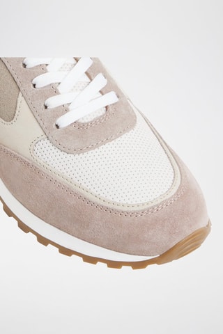 Sneakers in pelle Gordo - Taupe