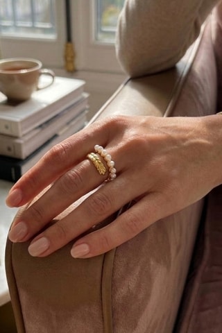 Anello - Placcato oro giallo