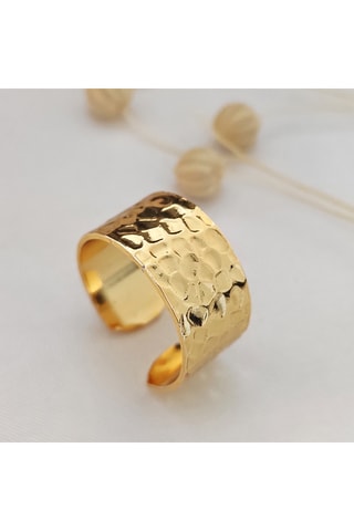 Verstelbare Ring - Messing Doublé Goud
