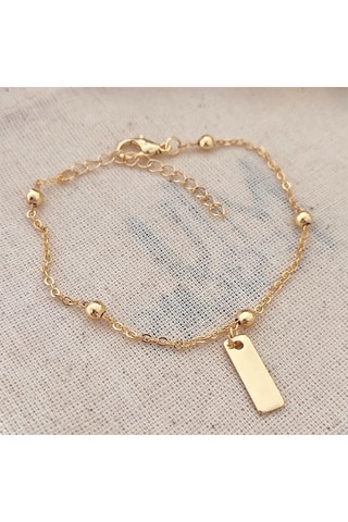 Armband met Ketting - Messing Doublé Goud 
